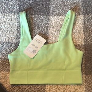 Fabletics lime Green Bra - soft material sz S